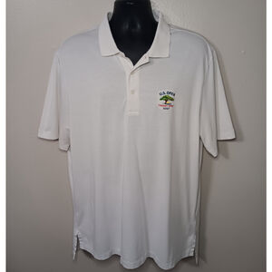 Polo Golf 121st US Open Torrey Pines Men's Large Athletic Golf Shirt Logos White